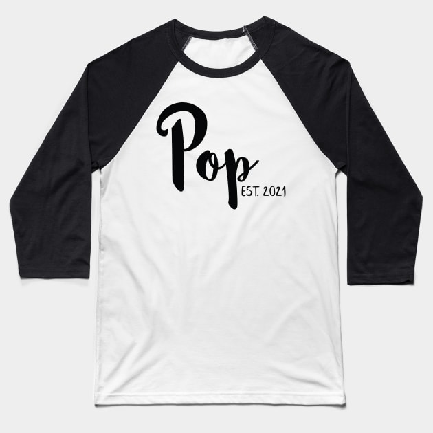 Pop Pregnancy Announcement Baseball T-Shirt by Bumblebee's Designs